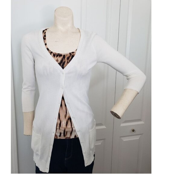 Dynamite White Cardigan XS - Picture 1 of 12